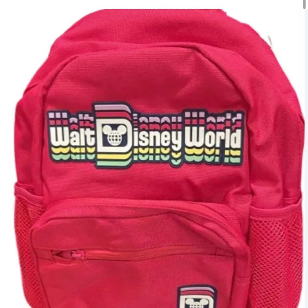 Disney Red Retro Logo Backpack